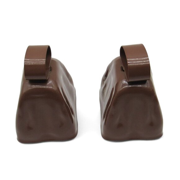 JAMBOREE USA Pair of Brown Metal COWBELLS Goat Bells from Wheeling West Virginia - Picture 6 of 10